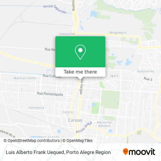 Luis Alberto Frank Uequed map