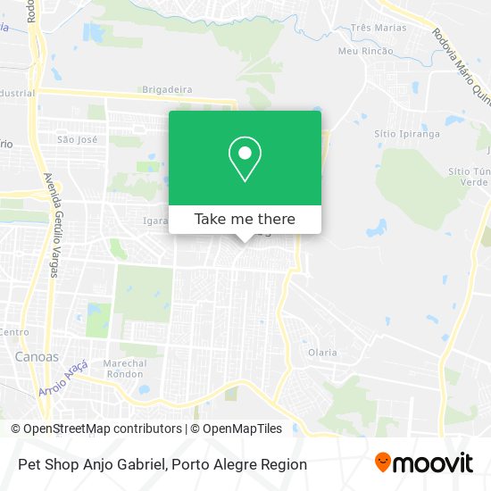 Pet Shop Anjo Gabriel map