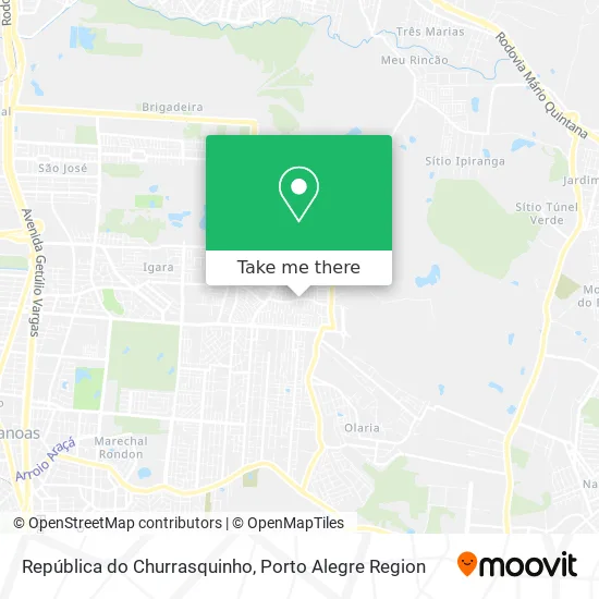 República do Churrasquinho map