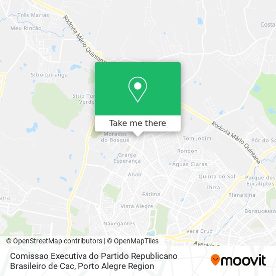 Comissao Executiva do Partido Republicano Brasileiro de Cac map