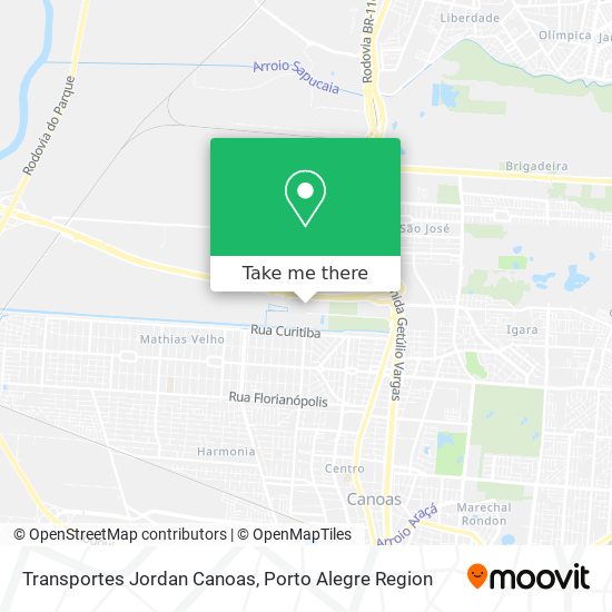 Transportes Jordan Canoas map