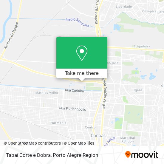 Tabaí Corte e Dobra map