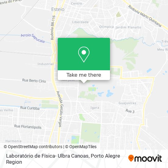 Laboratório de Física- Ulbra Canoas map