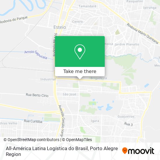 All-América Latina Logística do Brasil map
