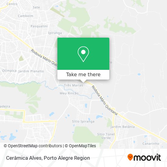 Cerâmica Alves map