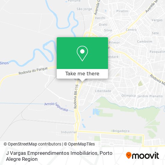 Mapa J Vargas Empreendimentos Imobiliários