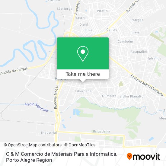 Mapa C & M Comercio de Materiais Para a Informatica