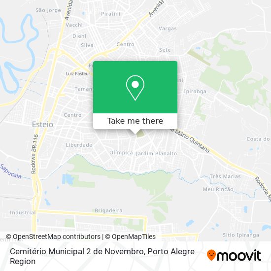 Mapa Cemitério Municipal 2 de Novembro