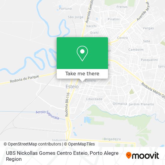 Mapa UBS Nickollas Gomes Centro Esteio