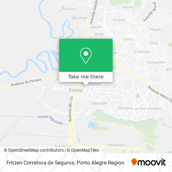 Fritzen Corretora de Seguros map