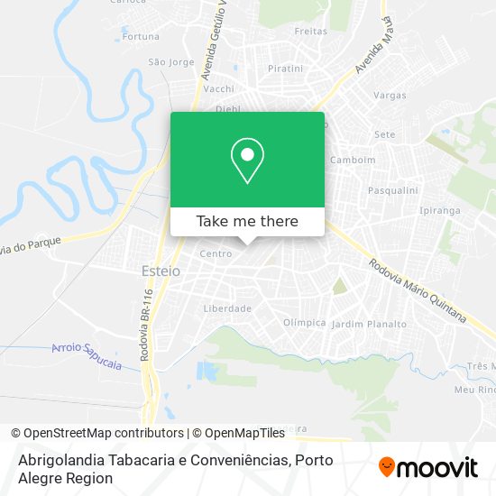 Abrigolandia Tabacaria e Conveniências map