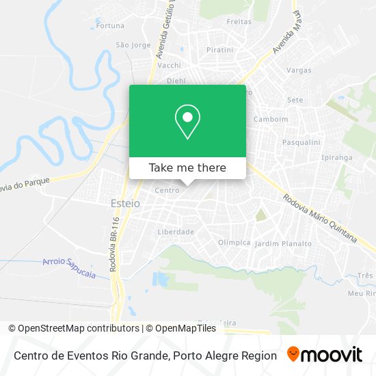 Mapa Centro de Eventos Rio Grande