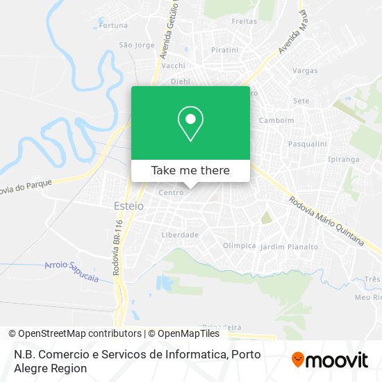 Mapa N.B. Comercio e Servicos de Informatica