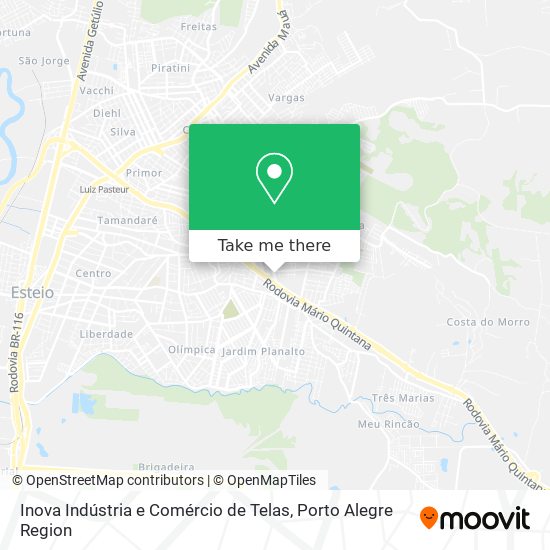 Inova Indústria e Comércio de Telas map