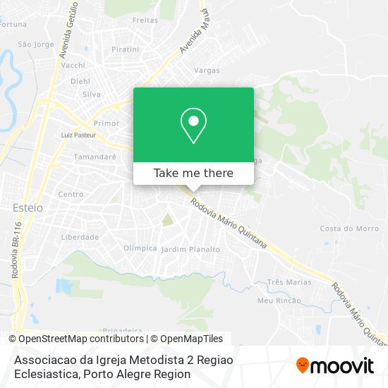 Mapa Associacao da Igreja Metodista 2 Regiao Eclesiastica