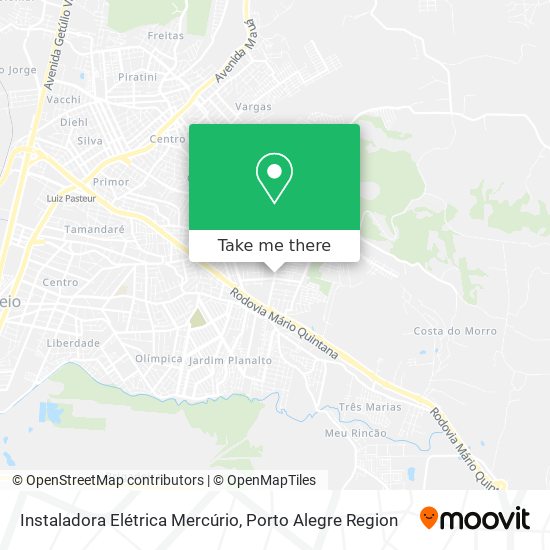 Instaladora Elétrica Mercúrio map