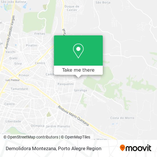 Demolidora Montezana map