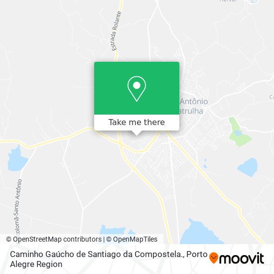 Caminho Gaúcho de Santiago da Compostela. map