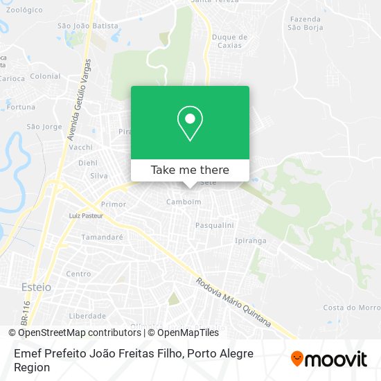Mapa Emef Prefeito João Freitas Filho