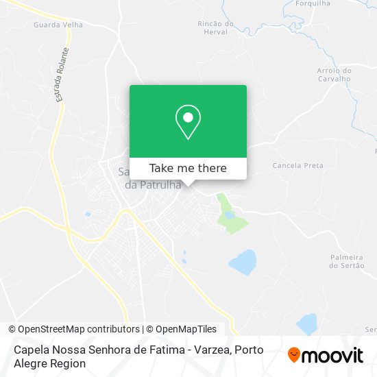 Capela Nossa Senhora de Fatima - Varzea map