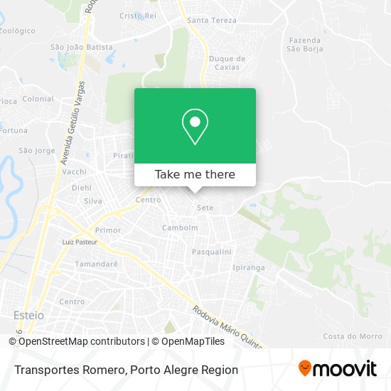 Transportes Romero map