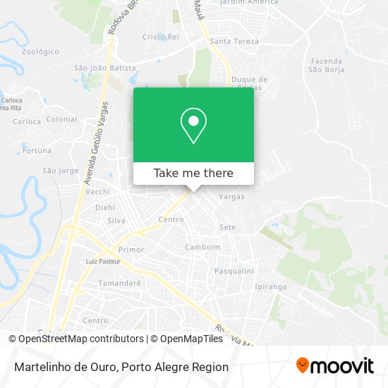Martelinho de Ouro map