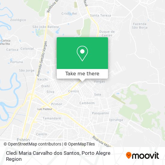 Mapa Cledi Maria Carvalho dos Santos