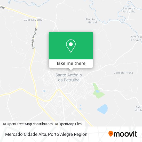 Mercado Cidade Alta map
