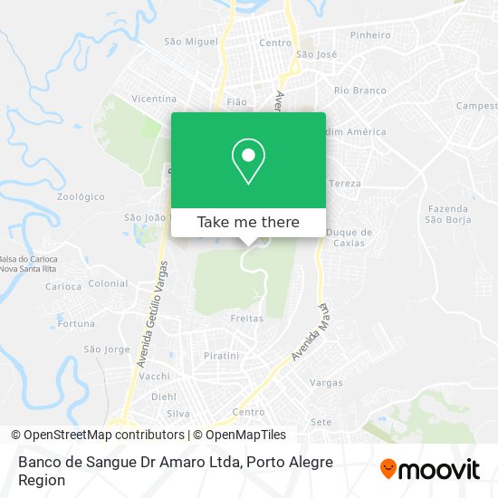 Banco de Sangue Dr Amaro Ltda map