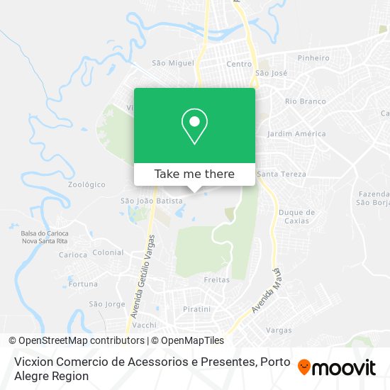 Mapa Vicxion Comercio de Acessorios e Presentes