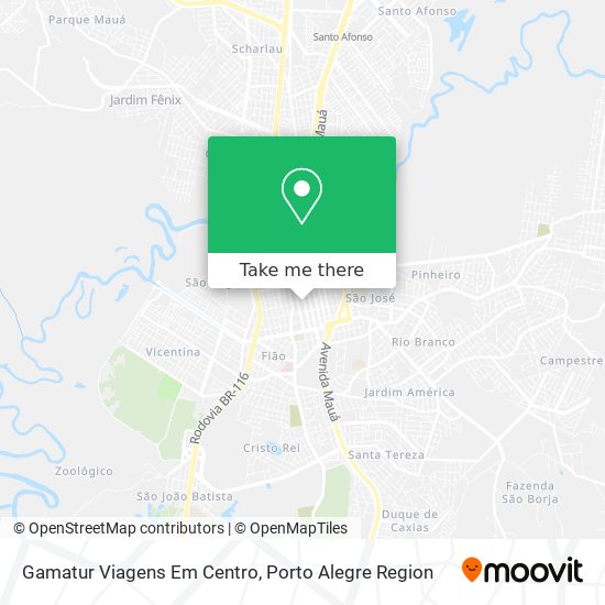 Gamatur Viagens Em Centro map