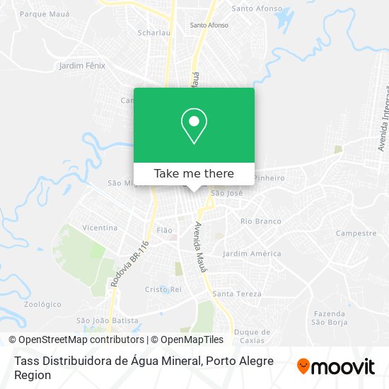 Tass Distribuidora de Água Mineral map