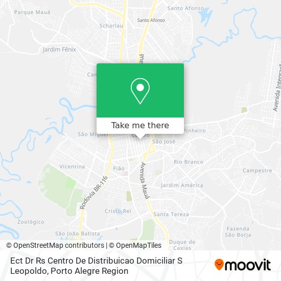 Mapa Ect Dr Rs Centro De Distribuicao Domiciliar S Leopoldo