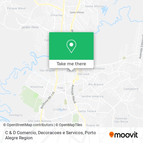 C & D Comercio, Decoracoes e Servicos map