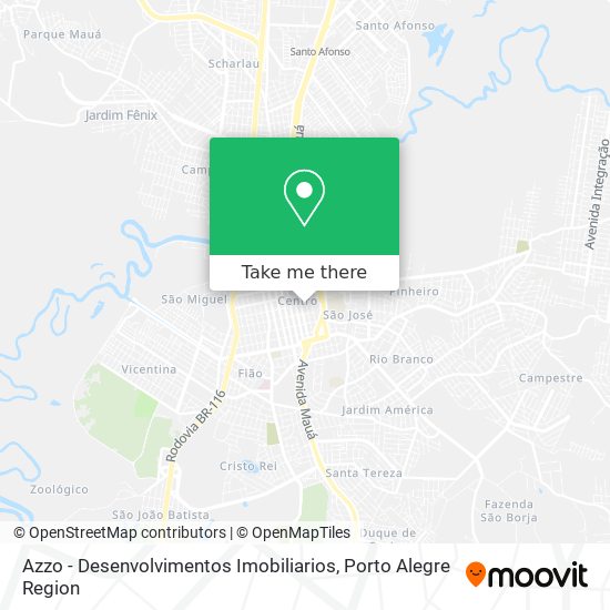 Azzo - Desenvolvimentos Imobiliarios map