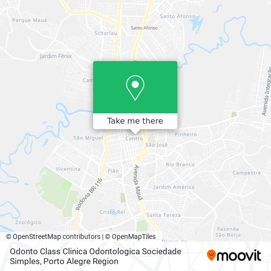 Odonto Class Clinica Odontologica Sociedade Simples map