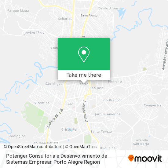 Potenger Consultoria e Desenvolvimento de Sistemas Empresar map