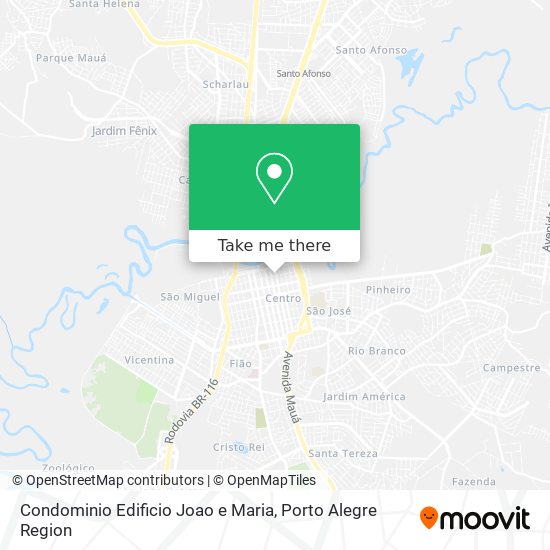 Mapa Condominio Edificio Joao e Maria