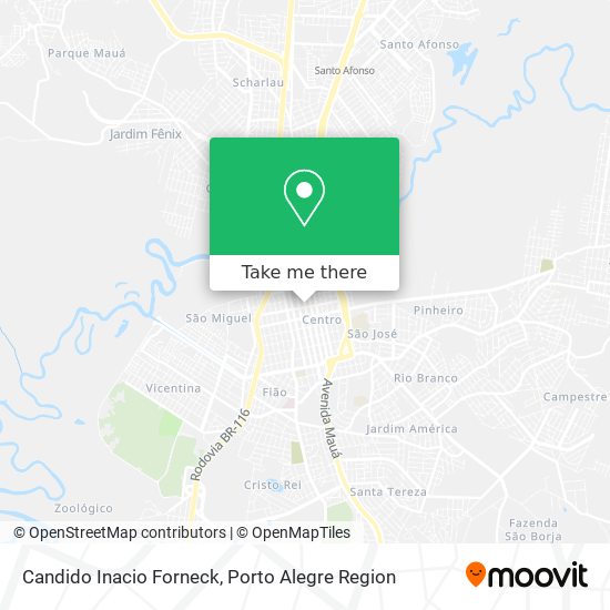 Candido Inacio Forneck map
