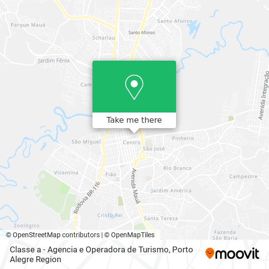 Classe a - Agencia e Operadora de Turismo map