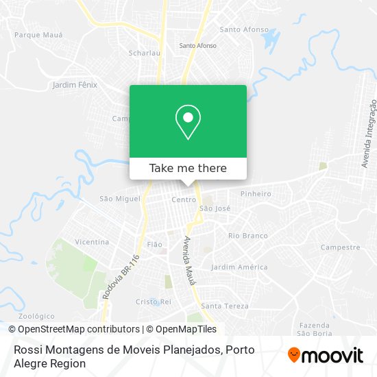 Rossi Montagens de Moveis Planejados map