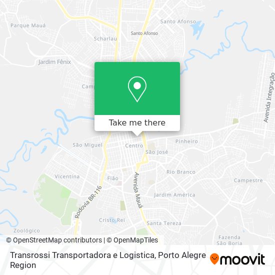 Transrossi Transportadora e Logistica map