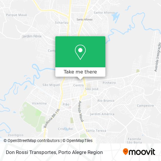 Don Rossi Transportes map