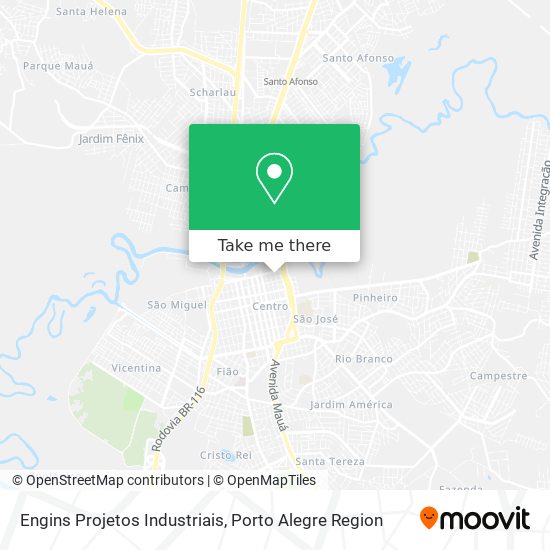 Mapa Engins Projetos Industriais