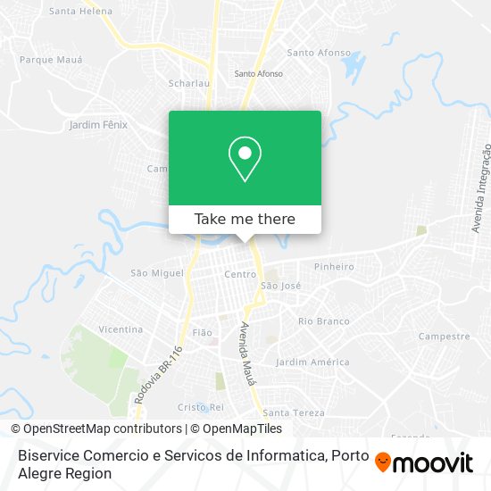 Mapa Biservice Comercio e Servicos de Informatica