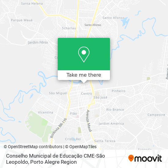 Mapa Conselho Municipal de Educação CME-São Leopoldo