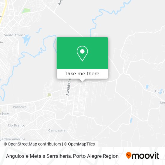 Angulos e Metais Serralheria map