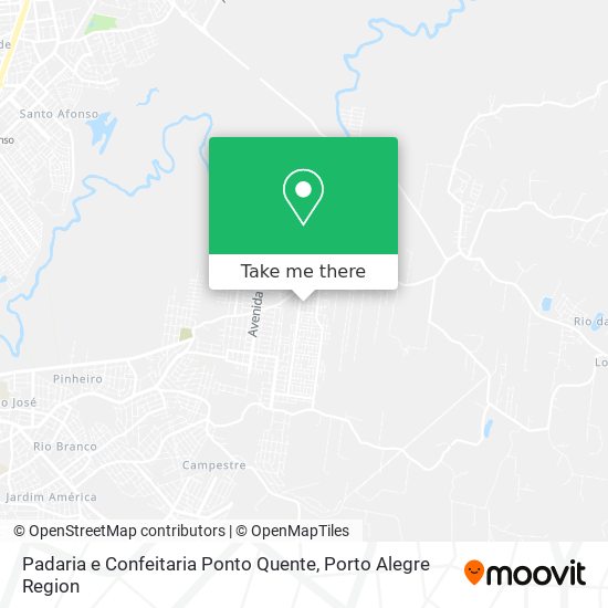 Padaria e Confeitaria Ponto Quente map