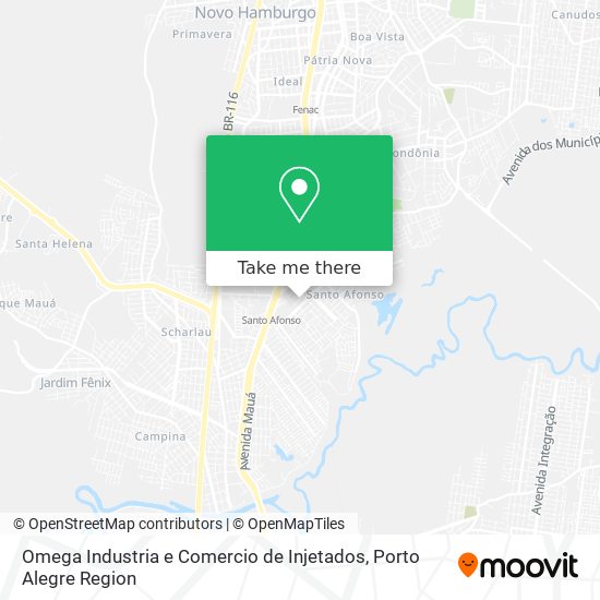 Omega Industria e Comercio de Injetados map