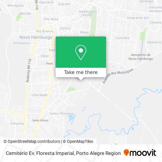 Cemitério Ev. Floresta Imperial map